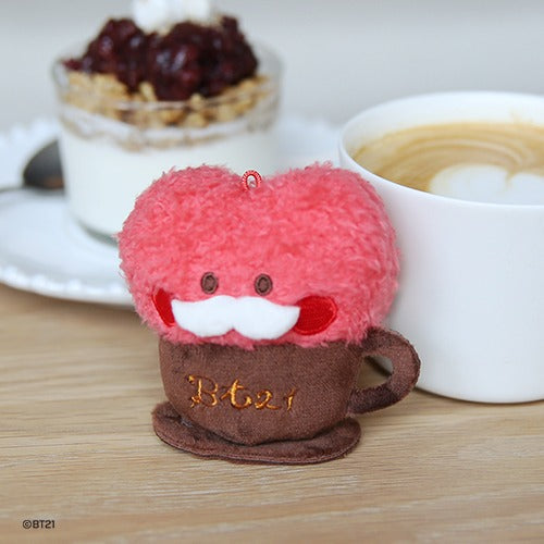 BT21 - MININI PLUSH KEYRING LATTE - COKODIVE