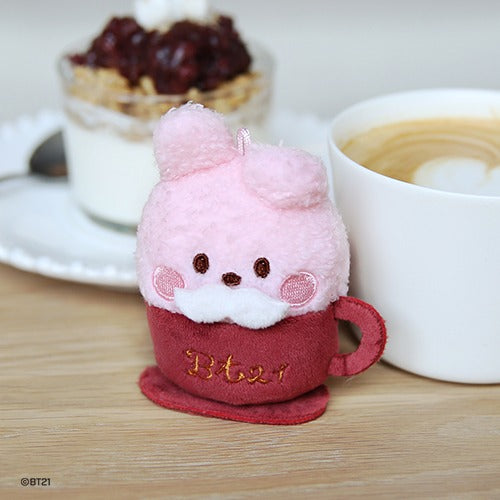 BT21 - MININI PLUSH KEYRING LATTE | COKODIVE