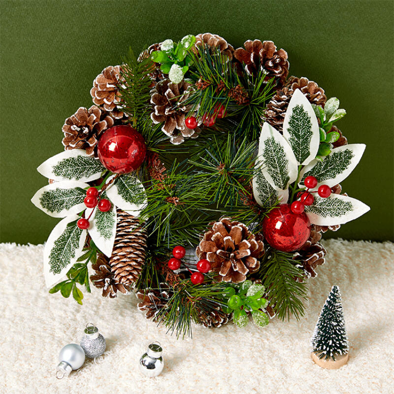 LARGE CHRISTMAS WREATH (PINE CONES) - COKODIVE