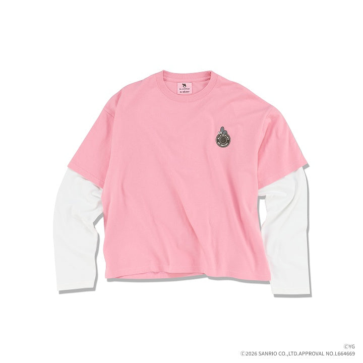 BLACKPINK - BLACKPINK X MY MELODY OFFICIAL MD LONG SLEEVE LAYERED T-SHIRT PINK - COKODIVE