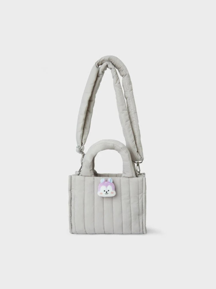 BT21 - QUILTED BAG WITH FACE PLUSH BADGE WINTED EDITION