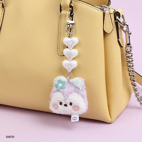 BT21 - MININI BEADS PLUSH KEYRING FACE - COKODIVE