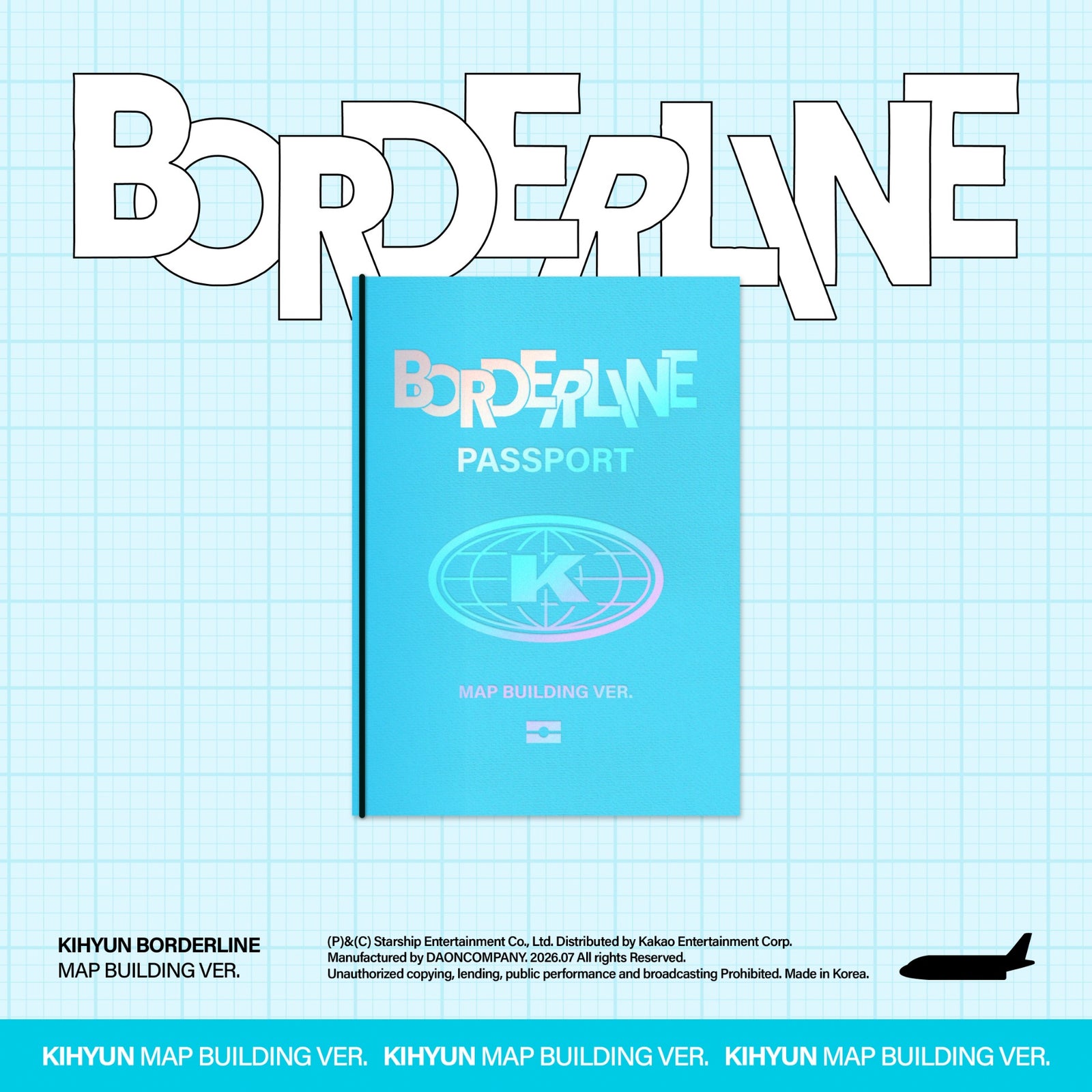 MONSTA X KIHYUN - BORDERLINE 2ND EP ALBUM STARSHIP GIFT MAP BUILDING VER