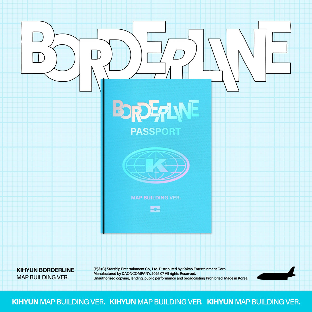 MONSTA X KIHYUN - BORDERLINE 2ND EP ALBUM STARSHIP GIFT MAP BUILDING VER
