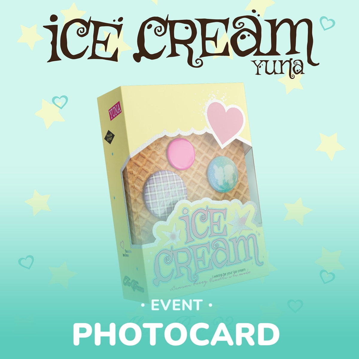 ITZY YUNA - ICE CREAM 1ST MINI ALBUM WITHMUU GIFT MINI BAG VER (MD VER) - COKODIVE