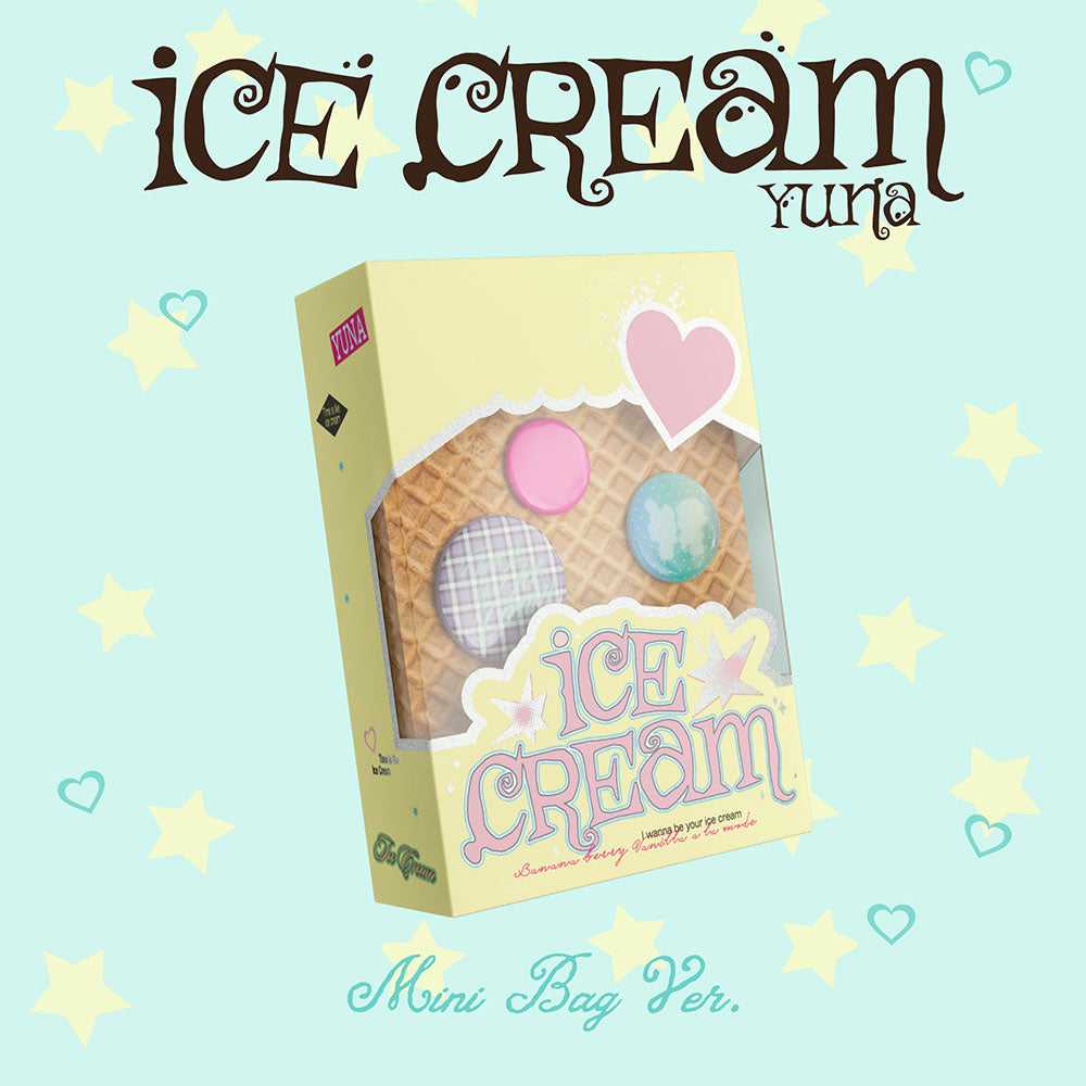 ITZY YUNA - ICE CREAM 1ST MINI ALBUM MUSICKOREA GIFT MINI BAG VER (MD VER) - COKODIVE