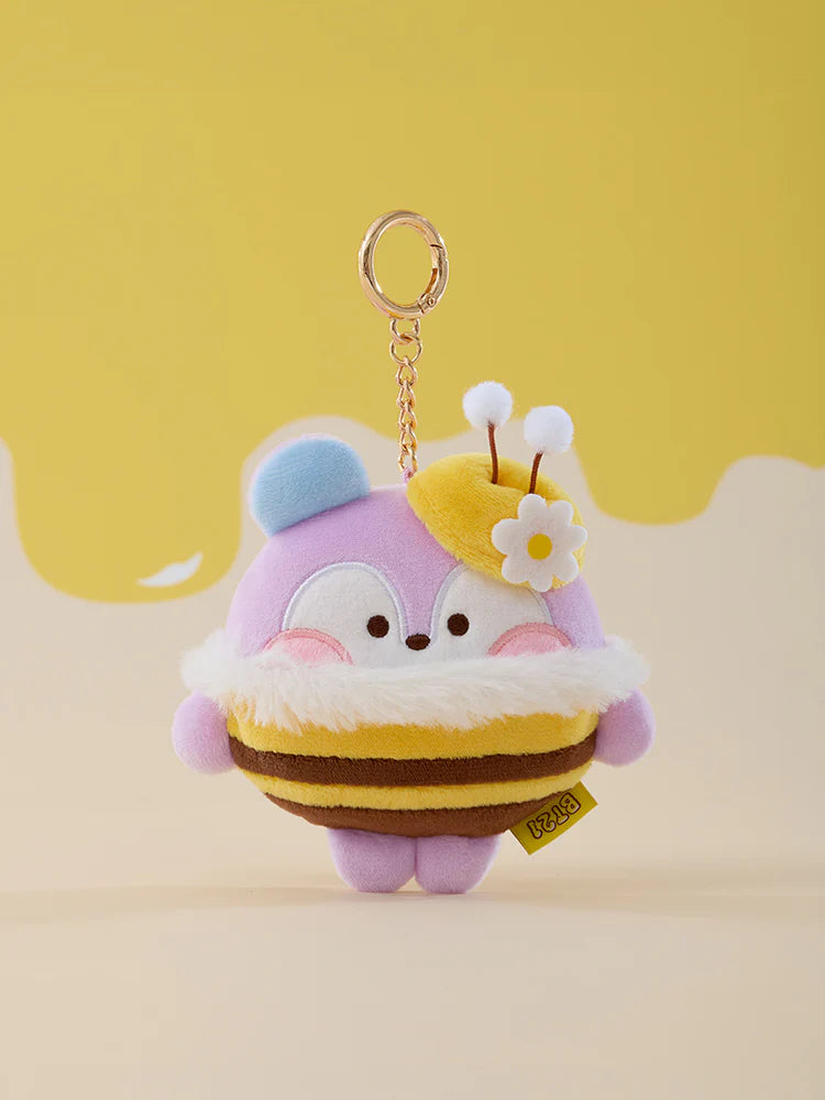 BT21 - MININI HONEYBEE PLUSH TAPE MEASURE KEYRING BT21 - MININI HONEYBEE PLUSH TAPE MEASURE KEYRING