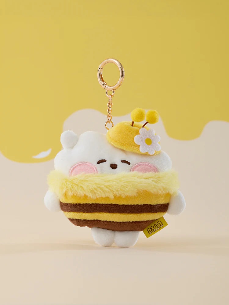 BT21 - MININI HONEYBEE PLUSH TAPE MEASURE KEYRING - COKODIVE