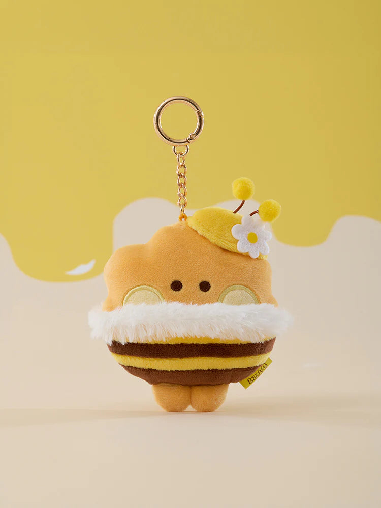 BT21 - MININI HONEYBEE PLUSH TAPE MEASURE KEYRING - COKODIVE