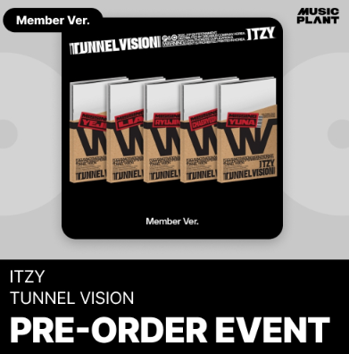 ITZY - TUNNEL VISION MINI ALBUM MUSICPLANT GIFT MEMBER VER RANDOM - COKODIVE