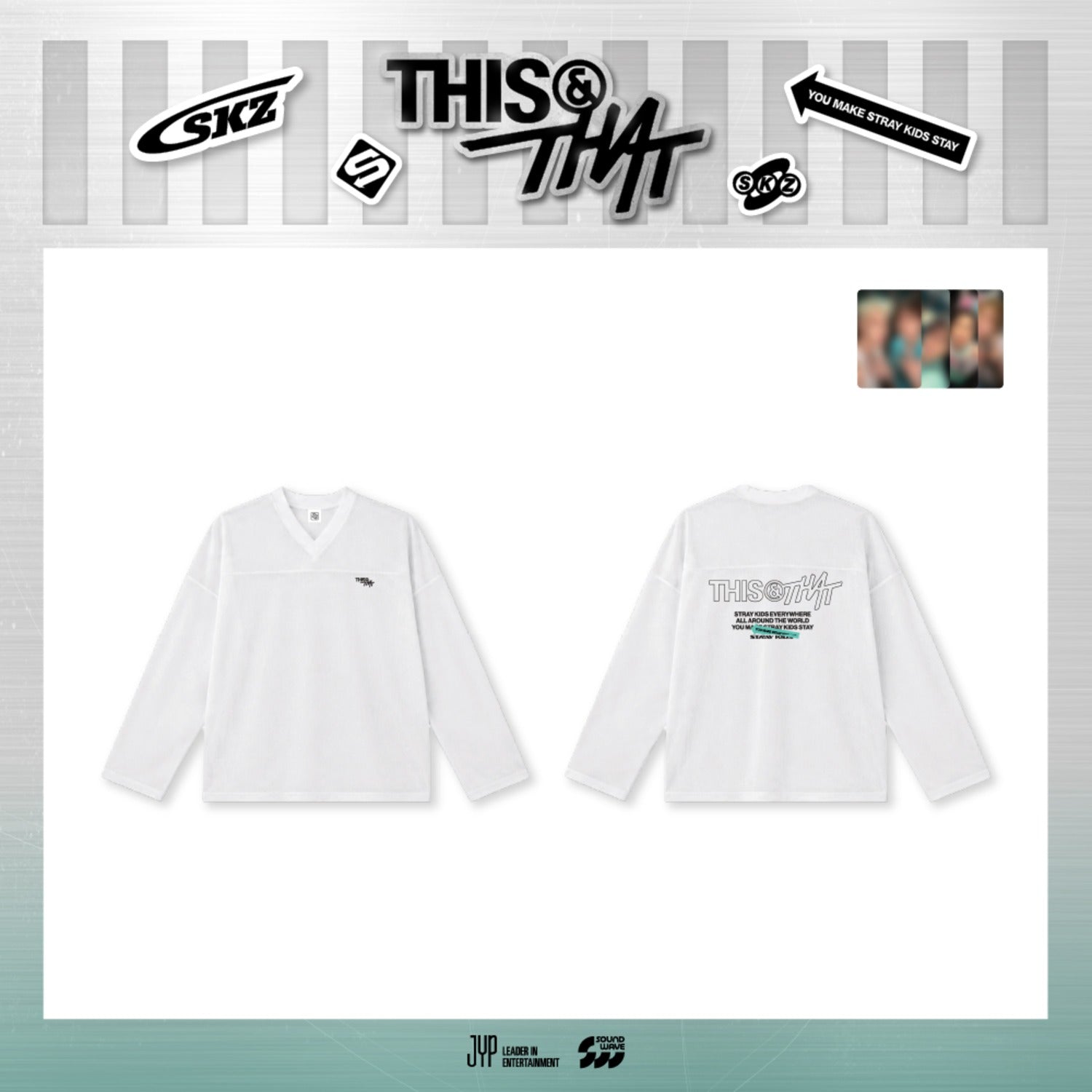 STRAY KIDS - THIS & THAT POP UP OFFICIAL MD MESH LONG SLEEVE - COKODIVE