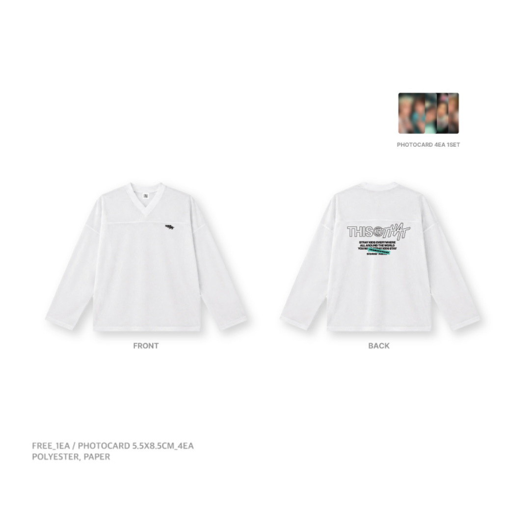STRAY KIDS - THIS & THAT POP UP OFFICIAL MD MESH LONG SLEEVE - COKODIVE