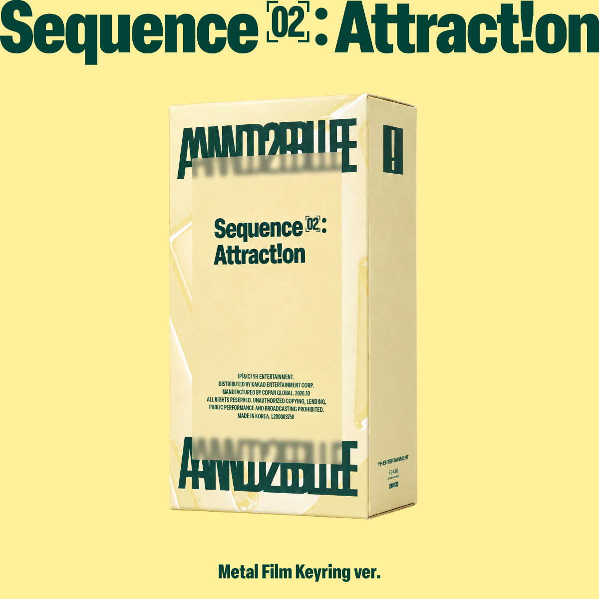 AND2BLE - SEQUENCE 02 : ATTRACTION 2ND MINI ALBUM METAL FILM KEYRING VER