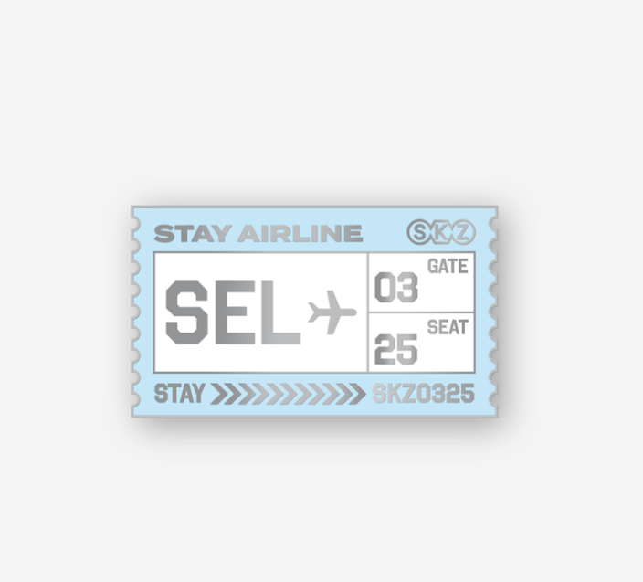 STRAY KIDS - SKZOO EVERYWHERE ALL AROUND IN SEOUL OFFICIAL MD METAL BADGE SEOUL VER - COKODIVE
