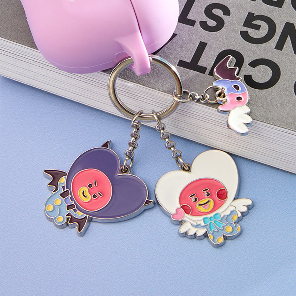 BT21 - ANGEL & VILLAIN METAL KEYRING - COKODIVE