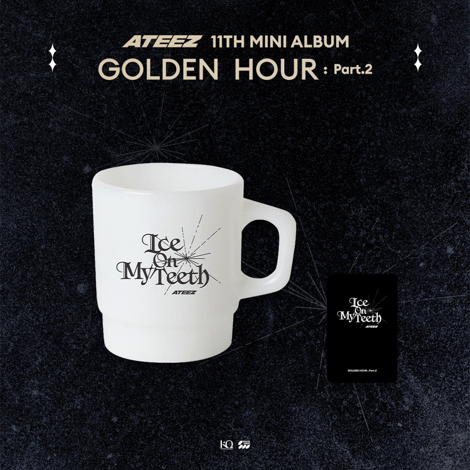 ATEEZ - GOLDEN HOUR : PART.2 OFFICIAL MD MILK GLASS - COKODIVE