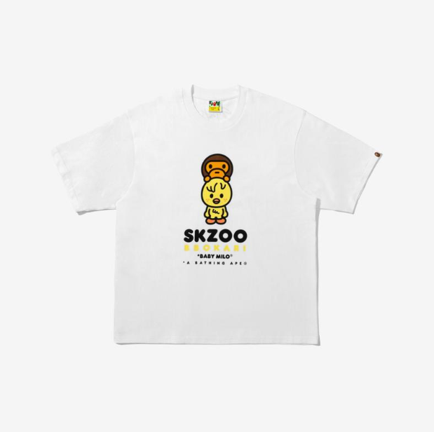 STRAY KIDS - BAPE X STRAY KIDS COLLABORATION OFFICIAL MD BBOKARI BABY MILO TEE M (FELIX) - COKODIVE