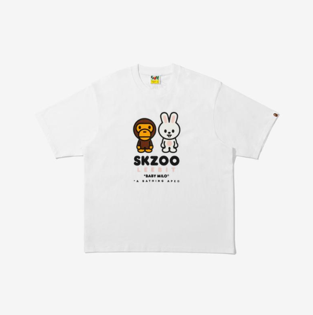 STRAY KIDS - BAPE X STRAY KIDS COLLABORATION OFFICIAL MD LEEBIT BABY MILO TEE M (LEE KNOW) - COKODIVE