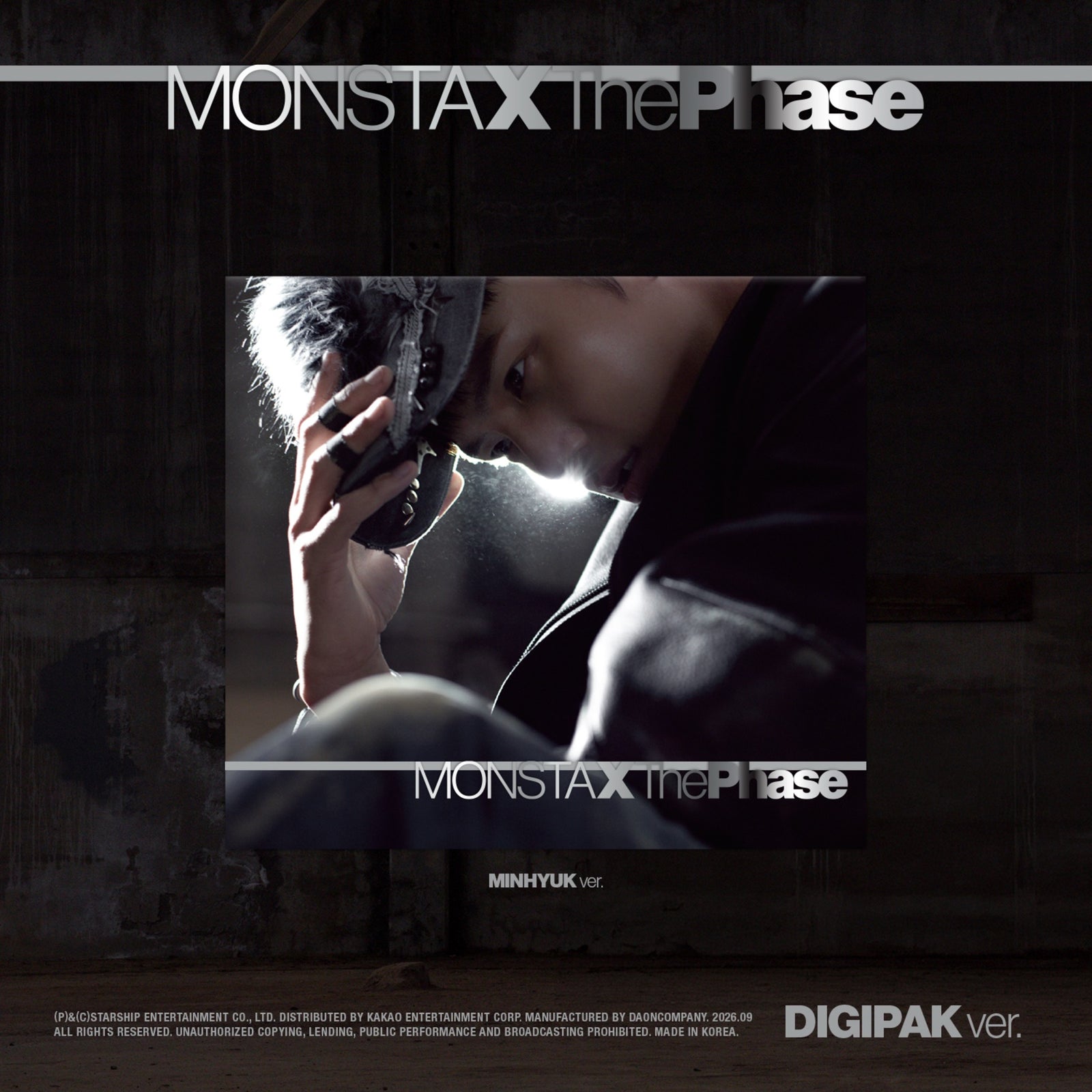 MONSTA X - THE PHASE EP ALBUM STARSHIP GIFT DIGIPACK VER MINHYUK