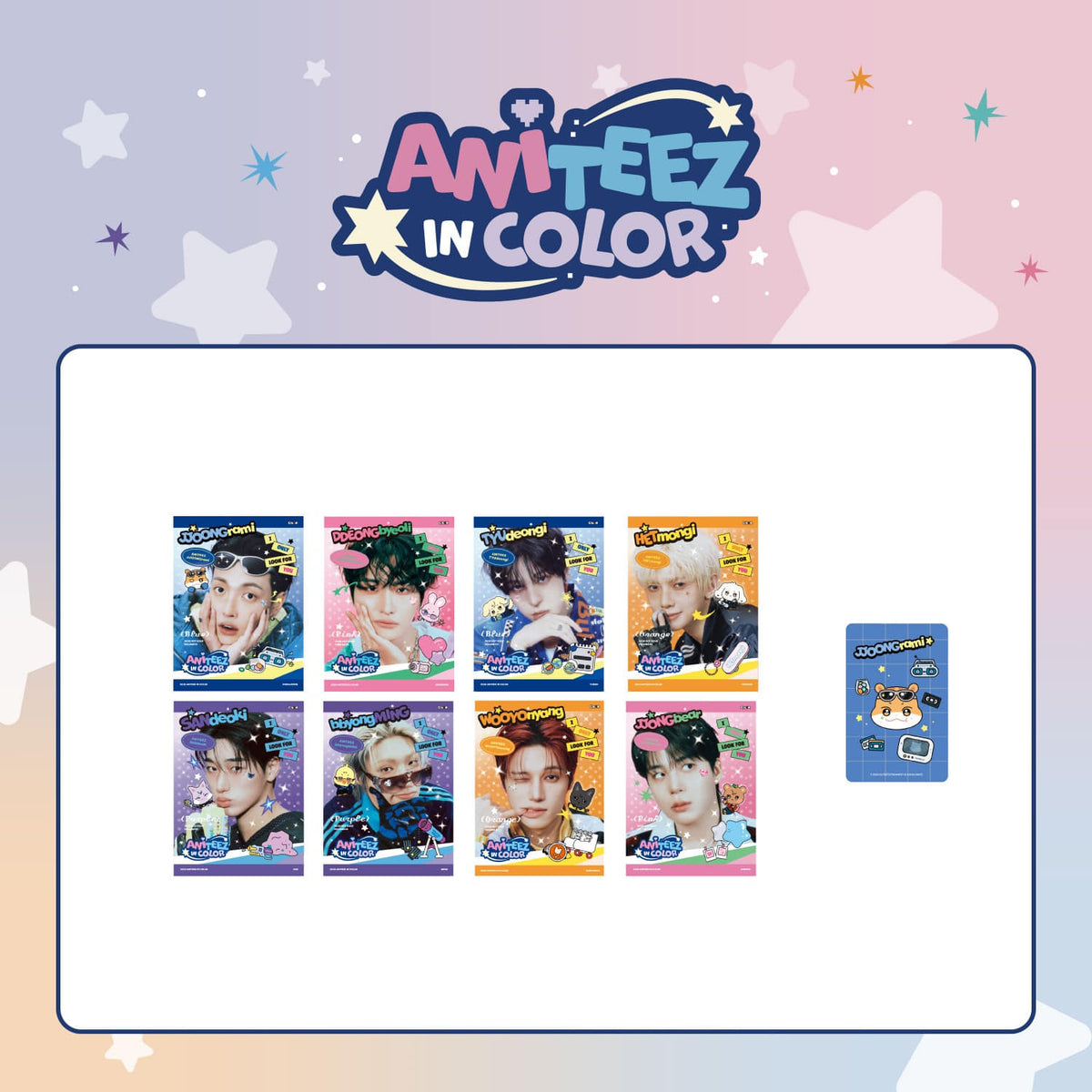 ATEEZ - ANITEEZ IN COLOR POP UP OFFICIAL MD MINI PHOTOBOOK - COKODIVE