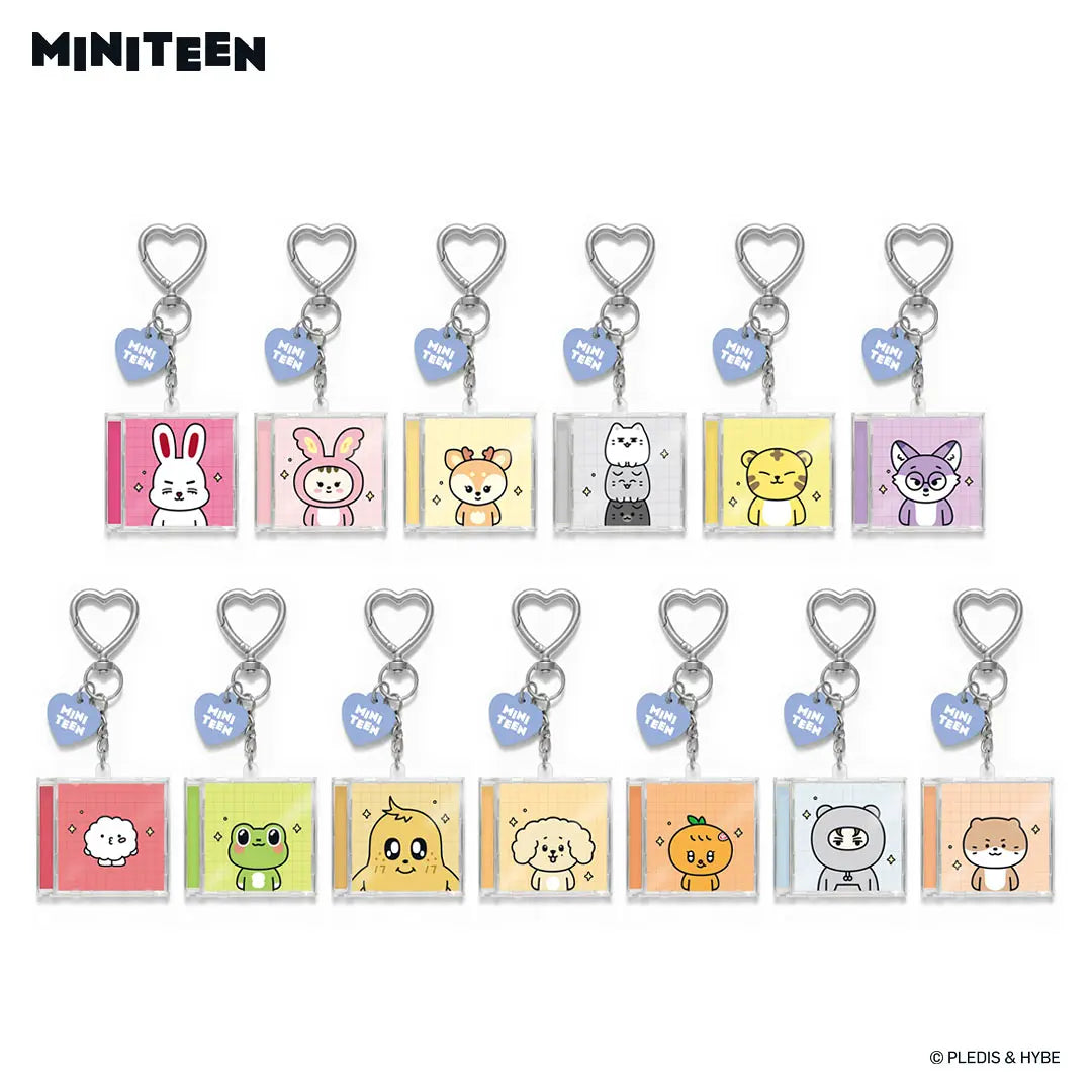 SEVENTEEN - MINITEEN OFFICIAL MD MINI CD KEYRING (RANDOM) - COKODIVE