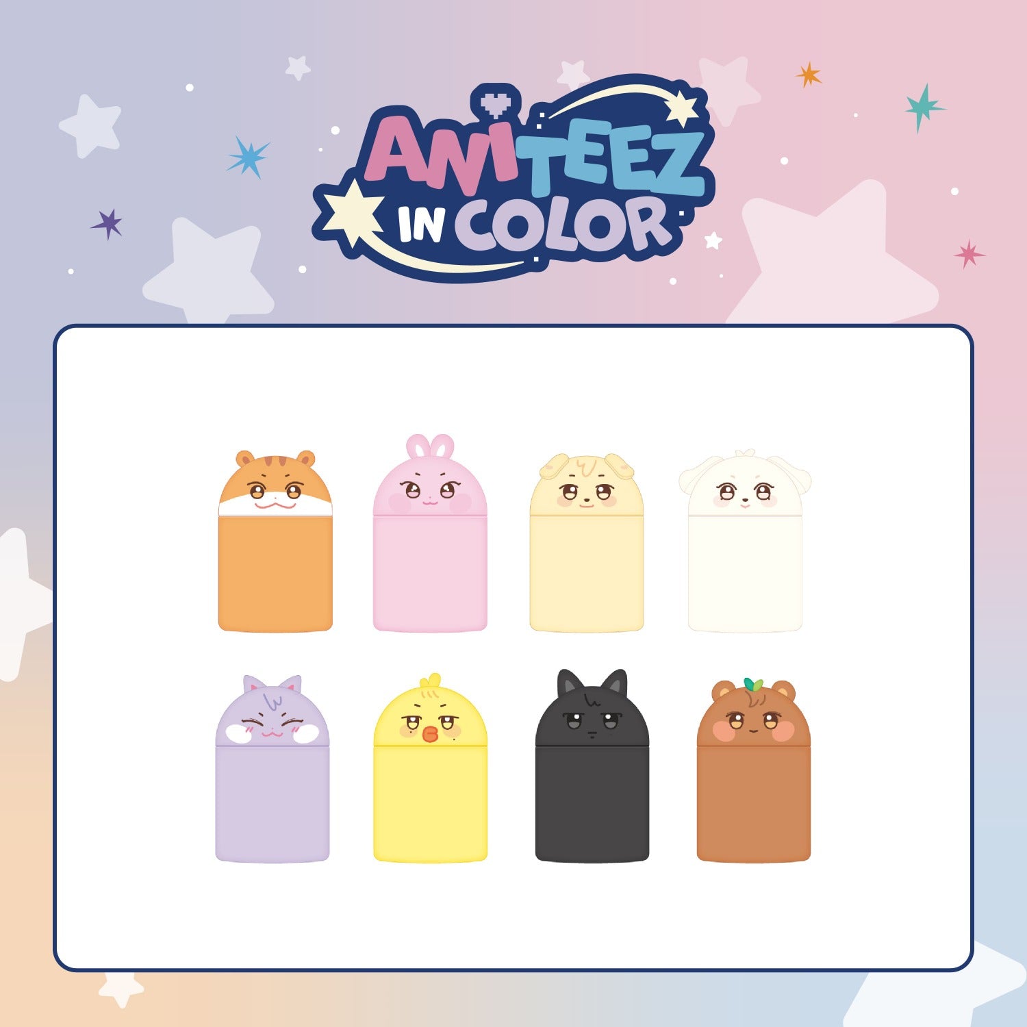 ATEEZ - ANITEEZ IN COLOR POP UP OFFICIAL MD MINI DESK TRASH BIN - COKODIVE