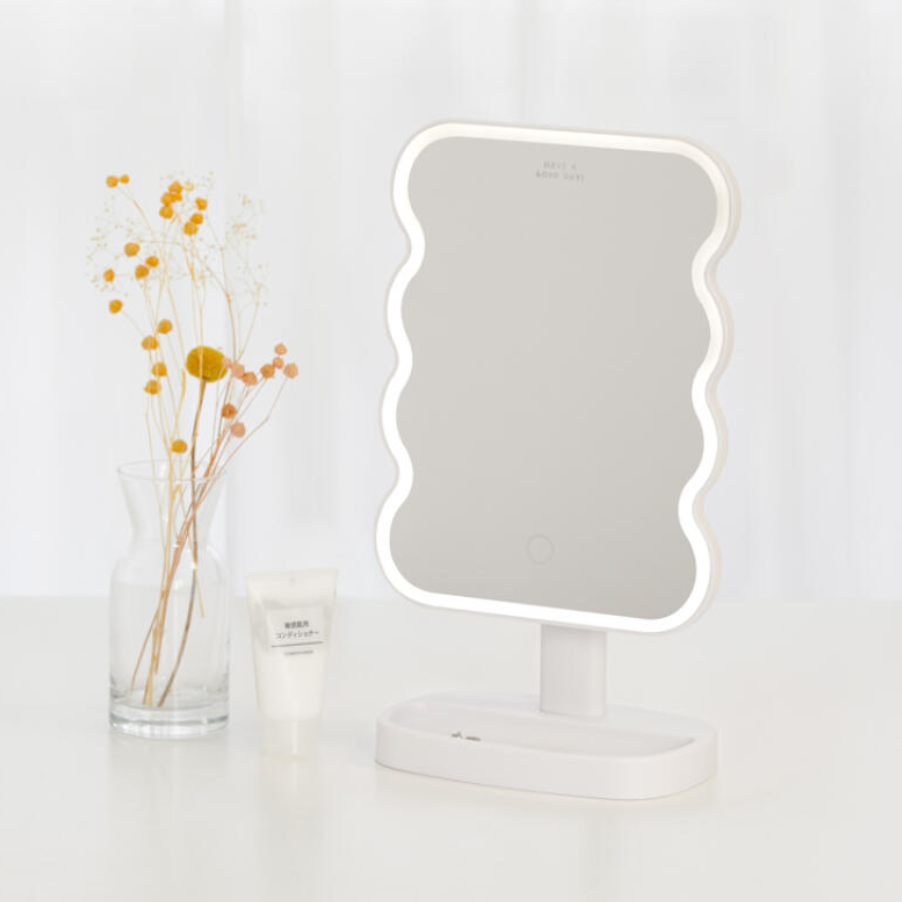 LED TABLE MIRROR (WAVE WHITE) - COKODIVE