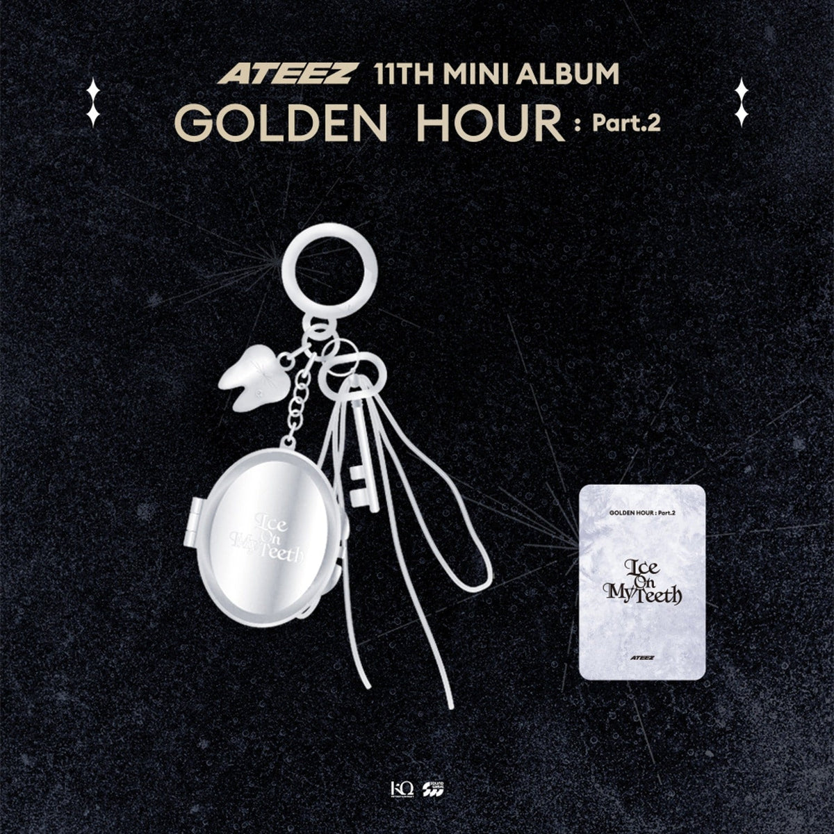 ATEEZ - GOLDEN HOUR : PART.2 OFFICIAL MD MIRROR KEYRING - COKODIVE