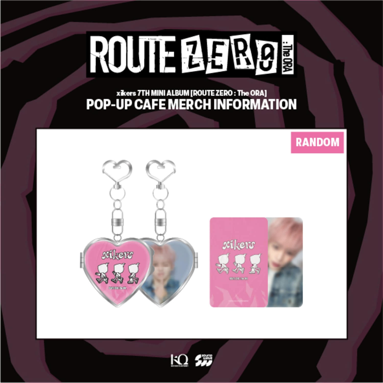 XIKERS - ROUTE ZERO: THE ORA POP UP OFFICIAL MD HEART MIRROR KEYRING