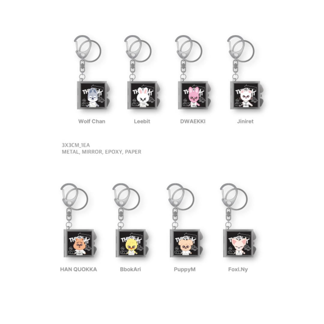 STRAY KIDS - THIS & THAT POP UP OFFICIAL MD SKZOO MIRROR KEYRING - COKODIVE