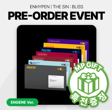 ENHYPEN - THE SIN : BLISS 8TH MINI ALBUM MUSICPLANT GIFT ENGENE VER RANDOM