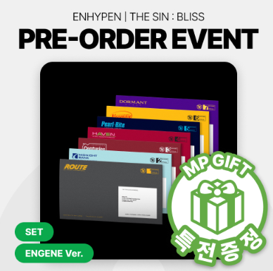 ENHYPEN - THE SIN : BLISS 8TH MINI ALBUM MUSICPLANT GIFT ENGENE VER SET