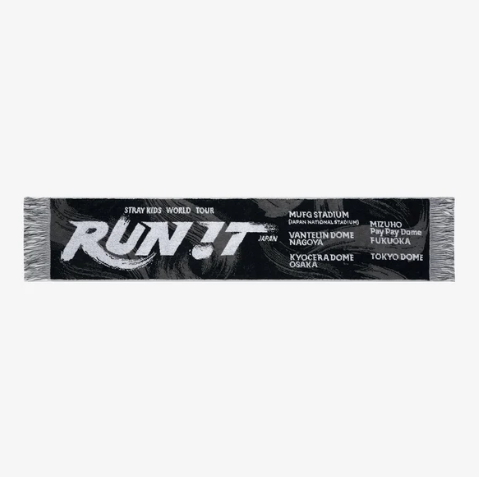STRAY KIDS - RUN IT JAPAN WOURLD TOUR 2ND LINE UP OFFICIAL MD MUFFLER TOWEL - COKODIVE