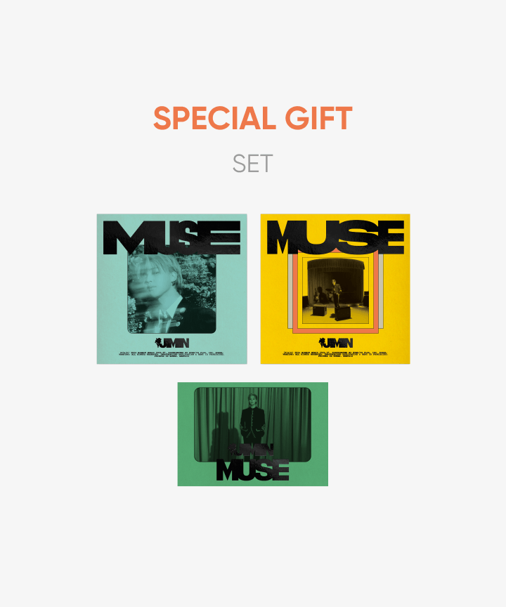 BTS JIMIN - MUSE SOLO 2ND ALBUM WEVERSE SPECIAL GIFT PHOTOBOOK SET + WEVESRE ALBUMS VER - COKODIVE