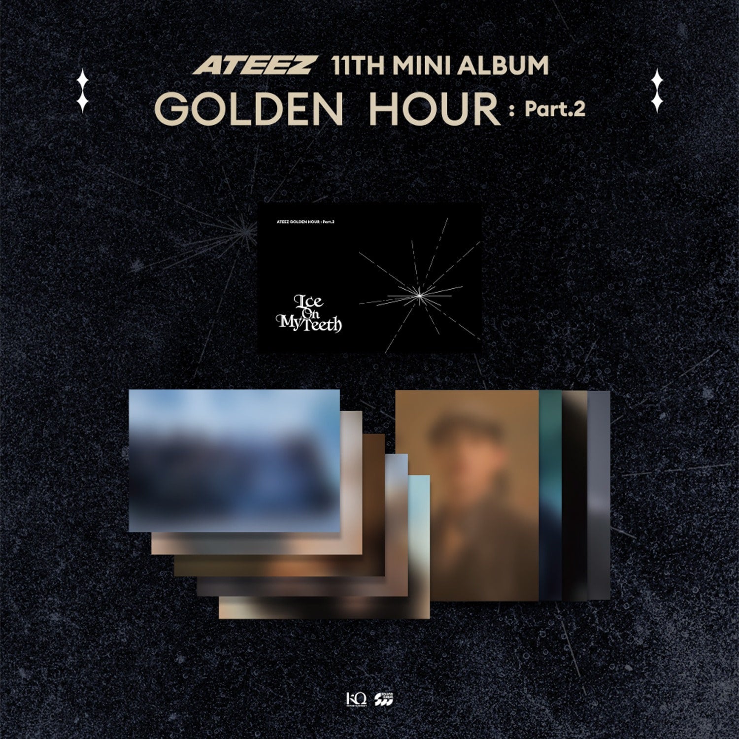 ATEEZ - GOLDEN HOUR : PART.2 OFFICIAL MD M/V BEHIND POSTCARD SET - COKODIVE