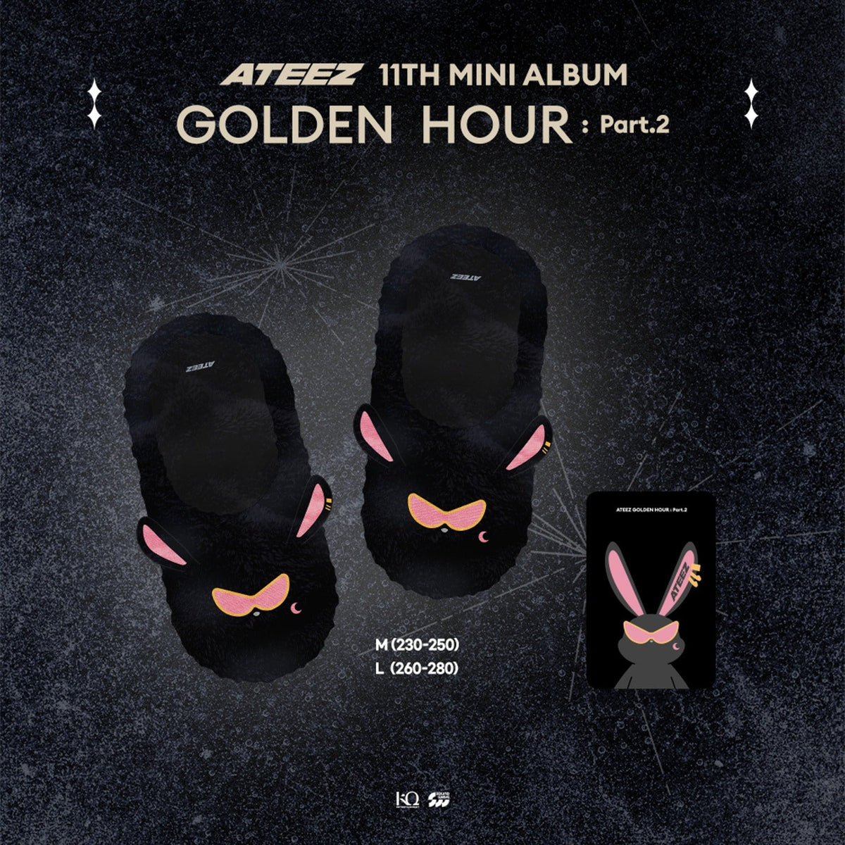 ATEEZ - GOLDEN HOUR : PART.2 OFFICIAL MD MITO FUR SLIPPERS - COKODIVE