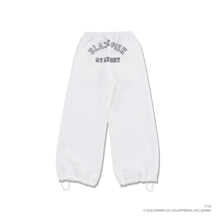 BLACKPINK - BLACKPINK X MY MELODY OFFICIAL MD SWEATPANTS WHITE - COKODIVE