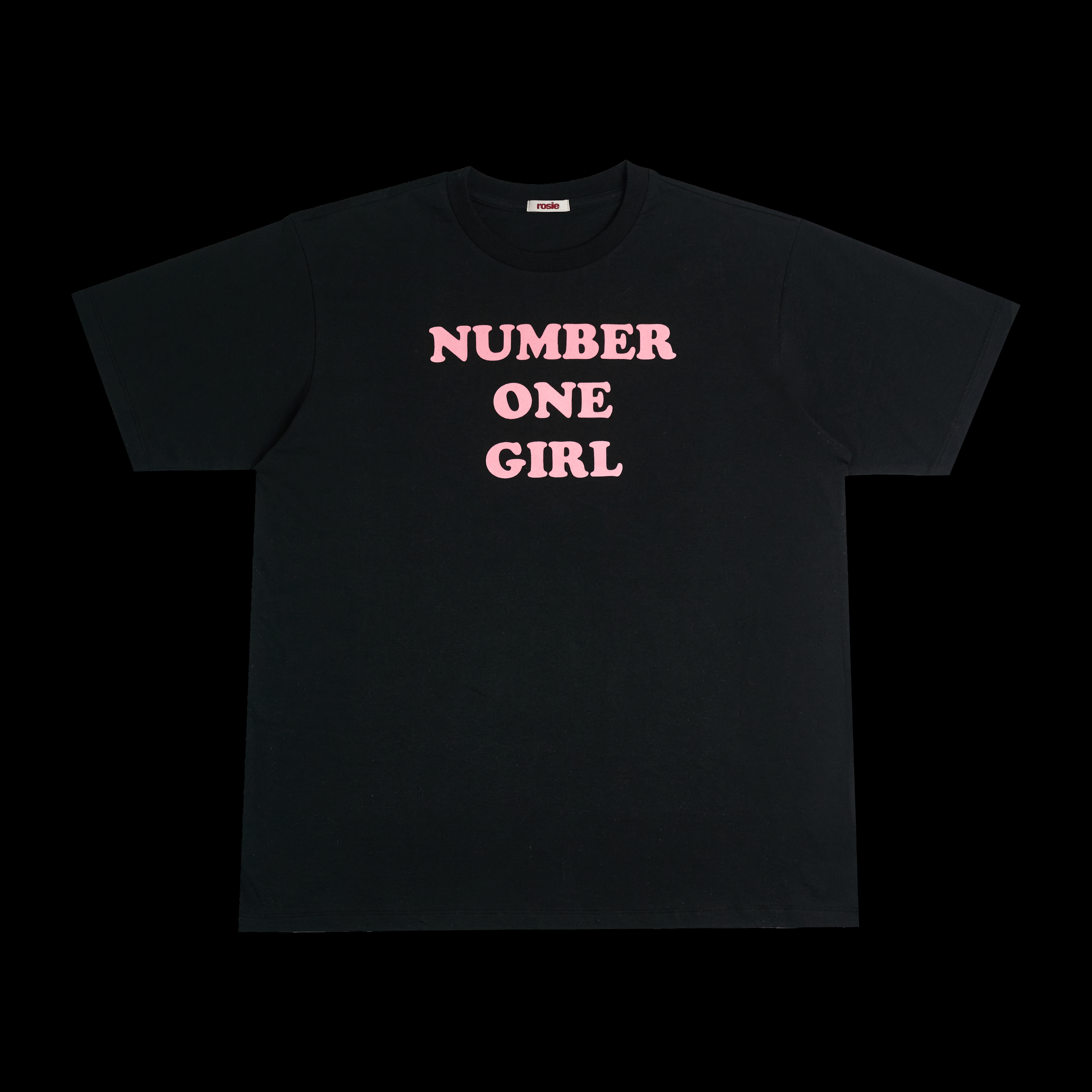 ROSE - ROSIE APT OFFICIAL MD NUMBER ONE GIRL BLACK T-SHIRT ROSE - ROSIE APT OFFICIAL MD NUMBER ONE GIRL BLACK T-SHIRT