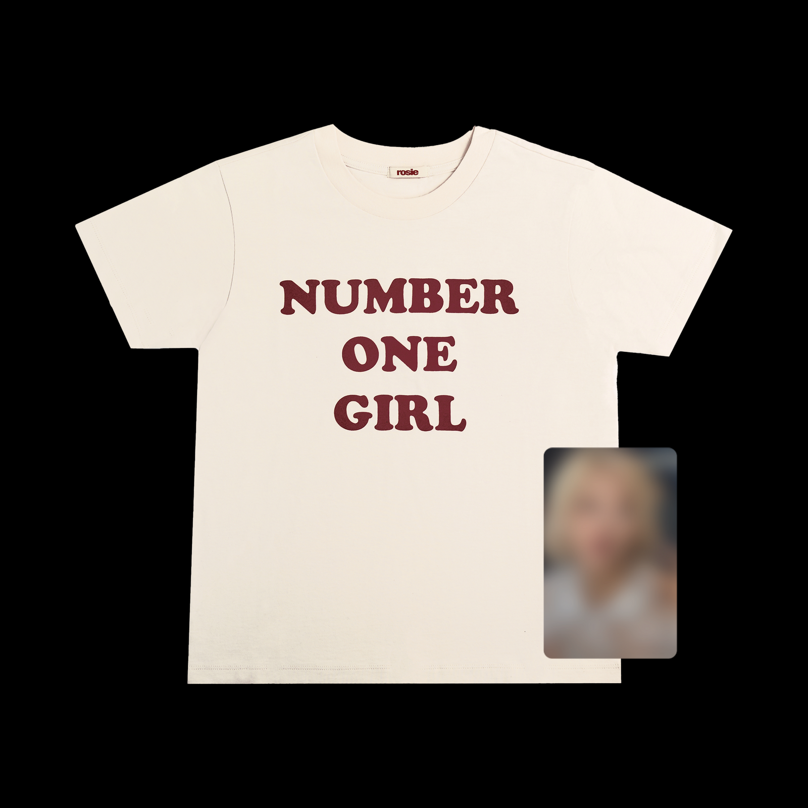 ROSE - ROSIE APT OFFICIAL MD NUMBER ONE GIRL WHITE T-SHIRT - COKODIVE