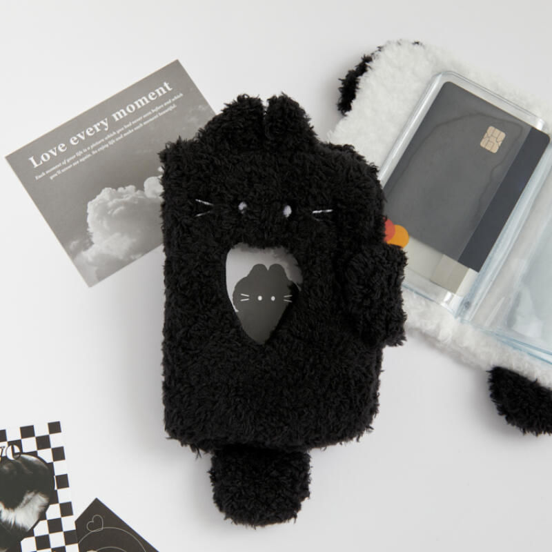 OPEN PLUSH PHOTOCARD BOOK BLACK CAT - COKODIVE