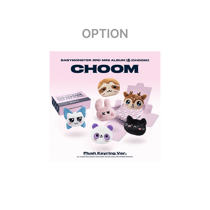 BABYMONSTER - CHOOM 3RD MINI ALBUM PLUSH KEYRING VER (OPTION) - COKODIVE