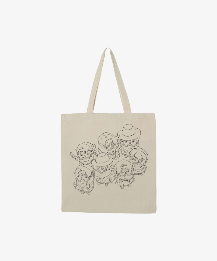 BTS - BTS X DM4 OFFICIAL MD OUTLINE GROUP TOTE BAG - COKODIVE