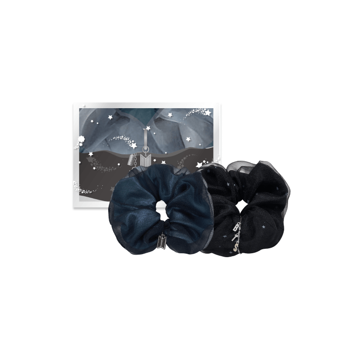 BTS - 2025 BTS FESTA X WEVERSE OFFICIAL MD ORGANZA SCRUNCHIE SET FOR MIDNIGHT - COKODIVE