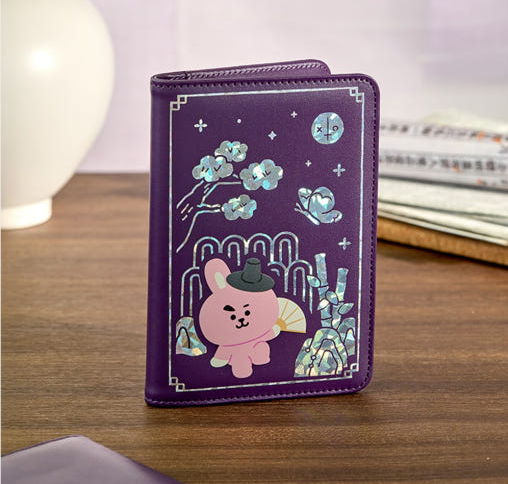 BT21 - PREMIUM K EDITION MOTHER OF PEARL GRAPHIC PASSPORT CASE - COKODIVE