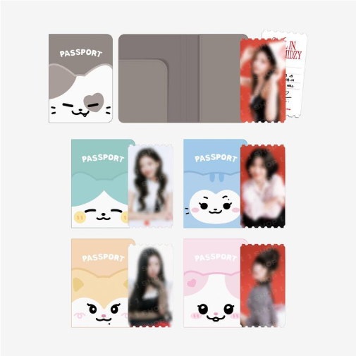 ITZY - ALL IN, MIDZY 5TH FAN MEETING OFFICIAL MD TWINZY PASSPORT COVER SET - COKODIVE