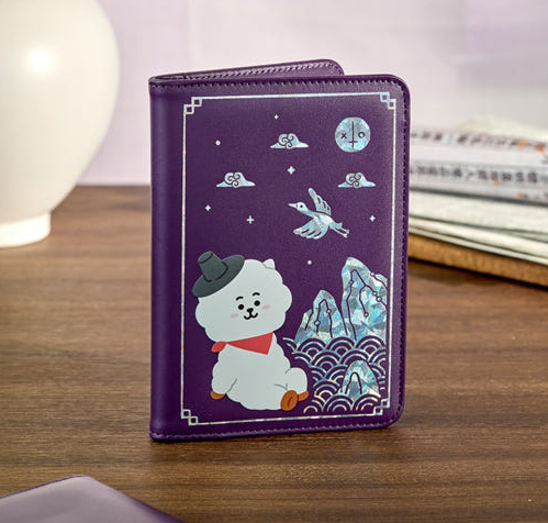 BT21 - PREMIUM K EDITION MOTHER OF PEARL GRAPHIC PASSPORT CASE - COKODIVE