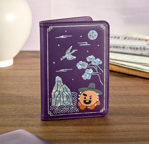 BT21 - PREMIUM K EDITION MOTHER OF PEARL GRAPHIC PASSPORT CASE - COKODIVE