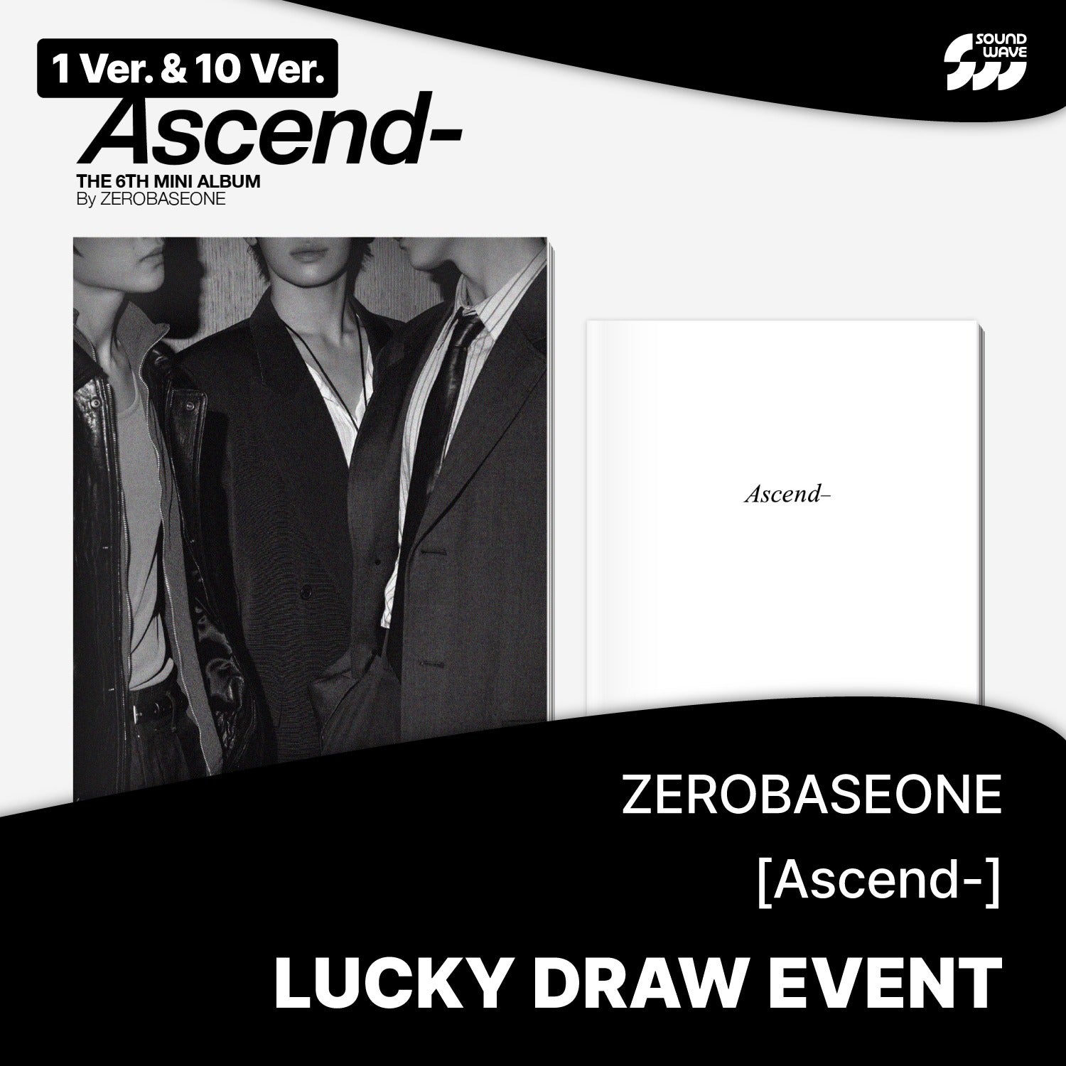 ZEROBASEONE - ASCEND- 6TH MINI ALBUM SOUNDWAVE LUCKY DRAW EVENT PHOTOBOOK VER RANDOM - COKODIVE