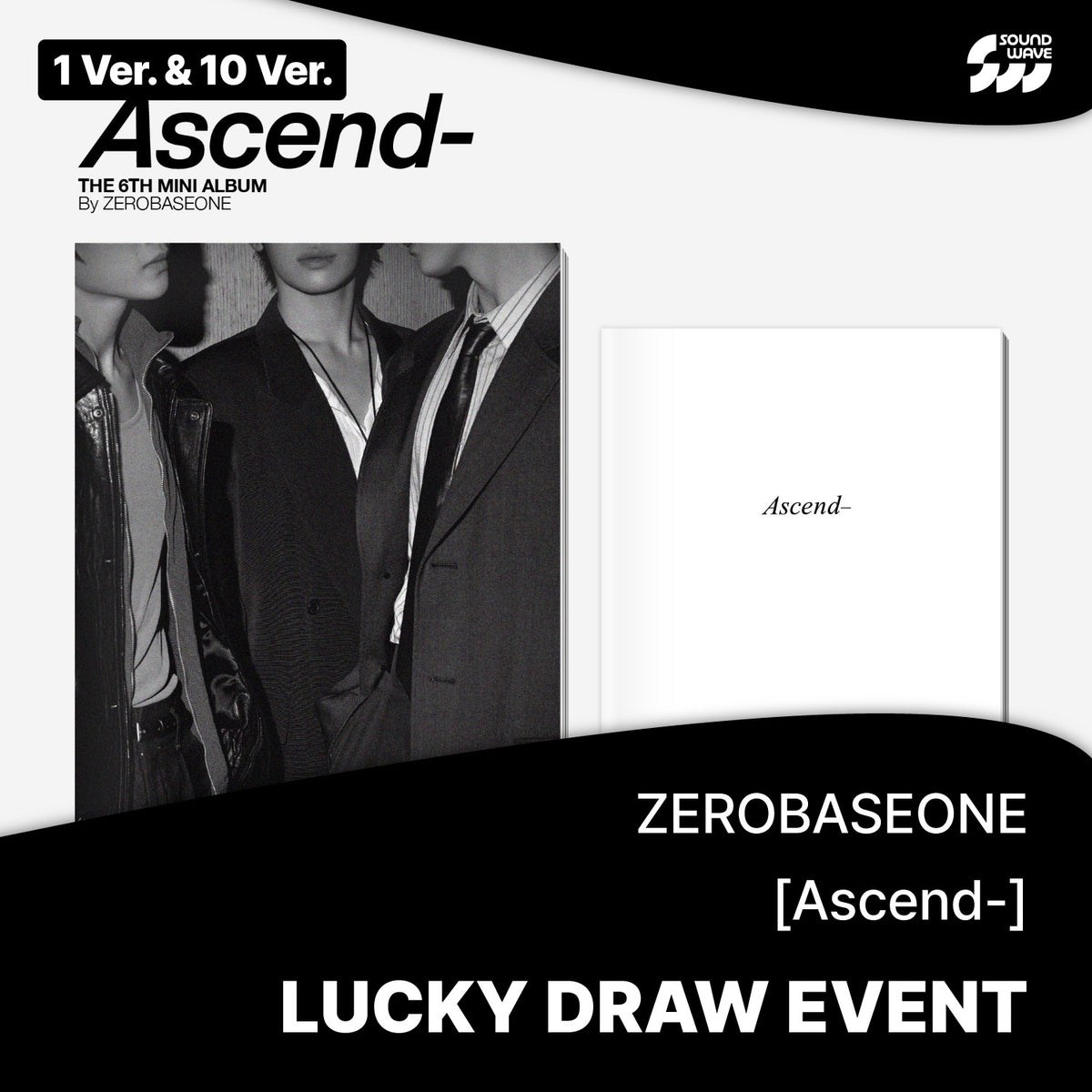 ZEROBASEONE - ASCEND- 6TH MINI ALBUM SOUNDWAVE LUCKY DRAW EVENT PHOTOBOOK VER RANDOM - COKODIVE