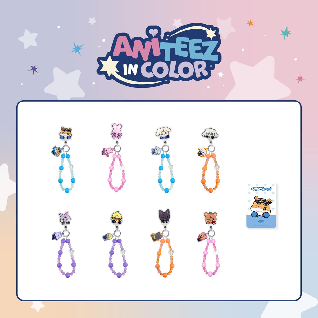 ATEEZ - ANITEEZ IN COLOR POP UP OFFICIAL MD PHONE TAG BEADS STRAP